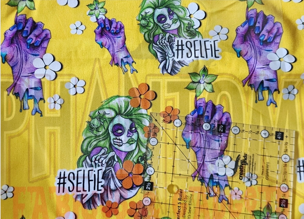 Zombie Selfie Cotton Woven