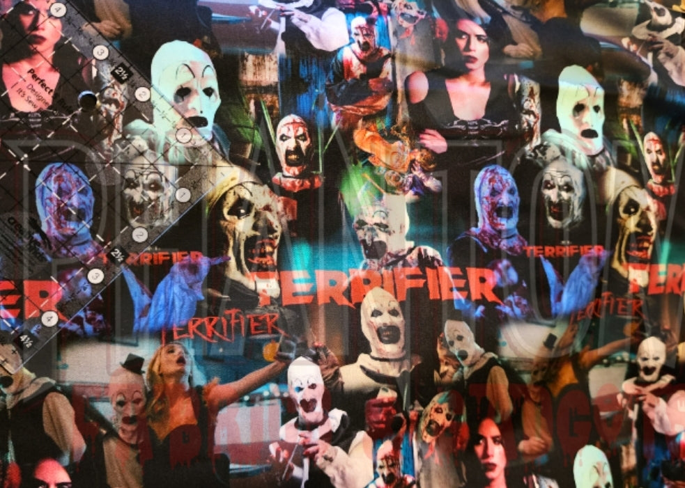 Horror Terrified Cotton Woven