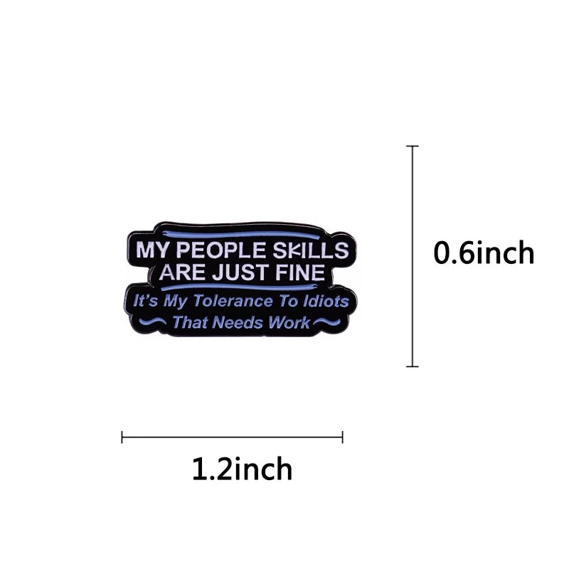People Skills Enamel Pin