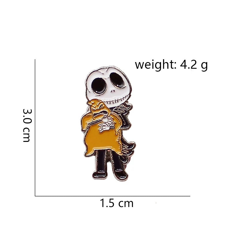 Jack & Oogie Enamel Pin