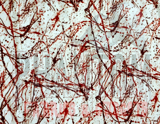 Blood Spatter White Woven