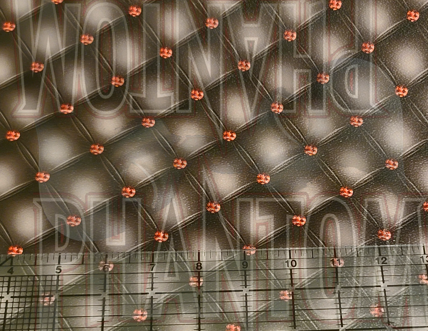 Diamond Plate Pink Gems Vinyl