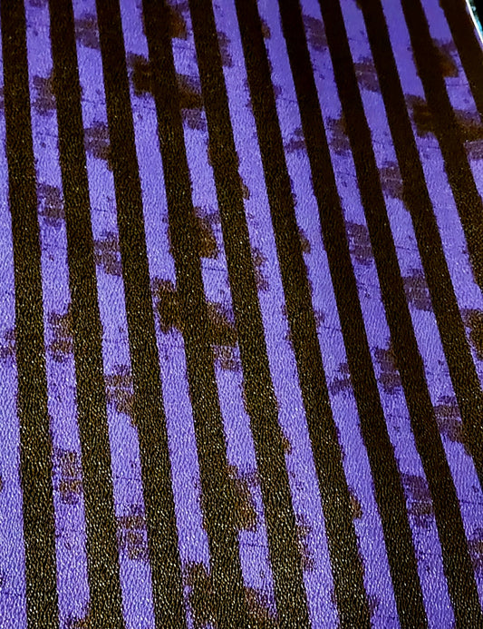 Grunge 1/2 inch Stripes Vinyl Purple