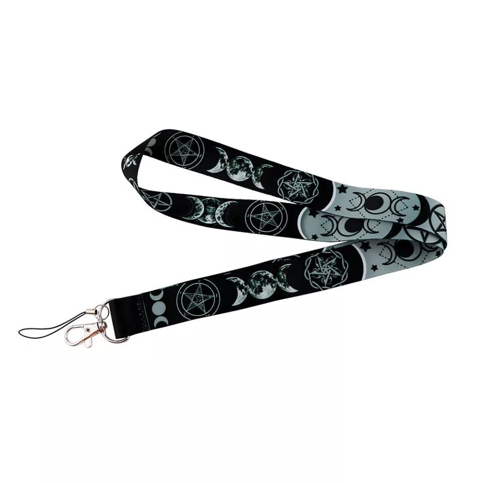 Triple Moon Pentacle Lanyard