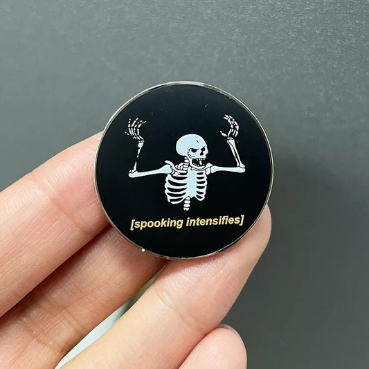 Spooking Intensifies Enamel Pin
