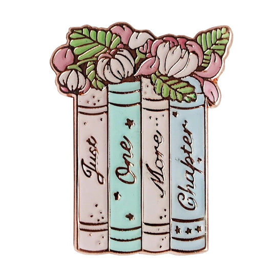 Books Just One More Chapter Enamel Pin