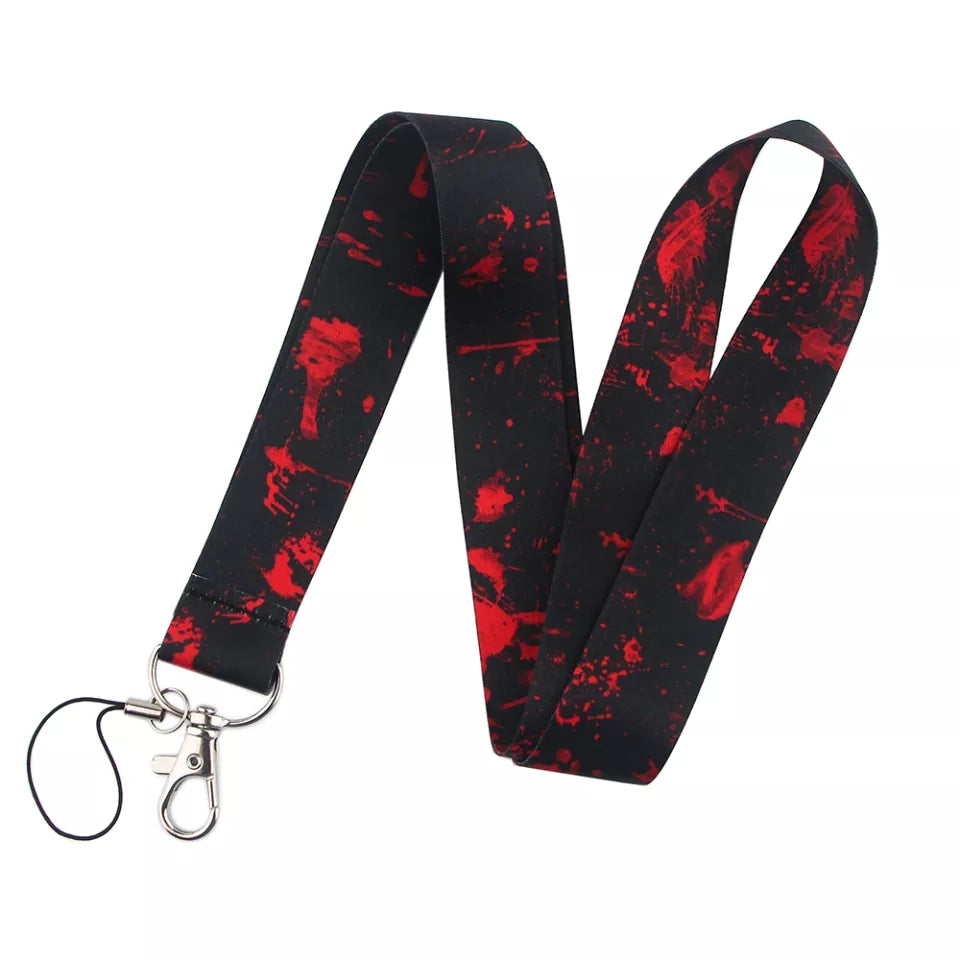 Blood spatter Lanyard