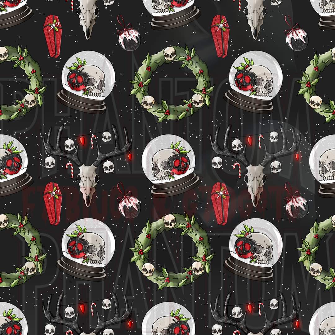 Preorder Christmas Snow Globes & Reindeer Skulls Black