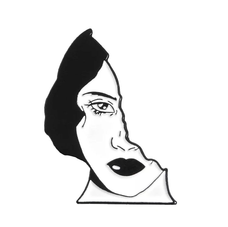 Skull woman Enamel Pin