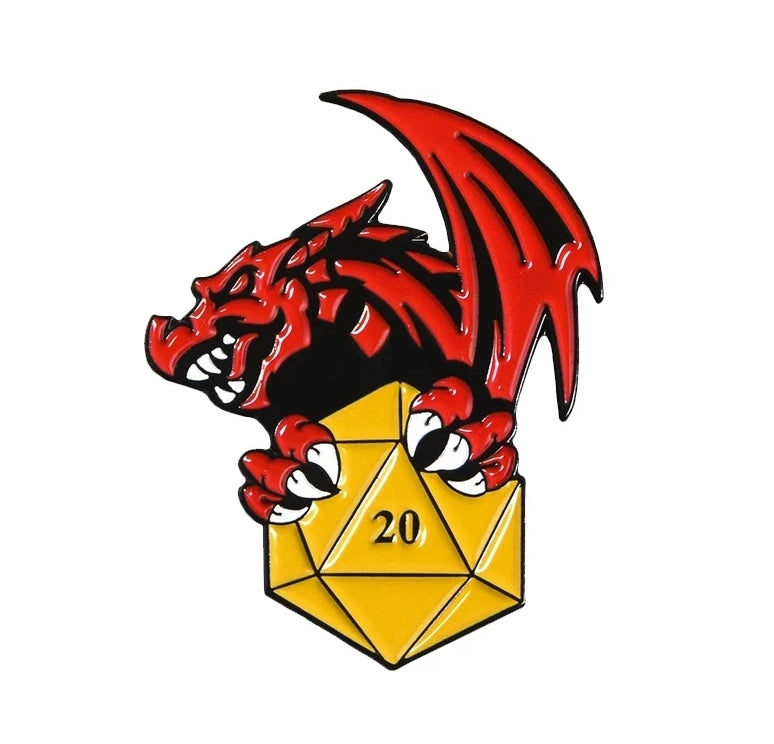 D&D Dragon Enamel Pin