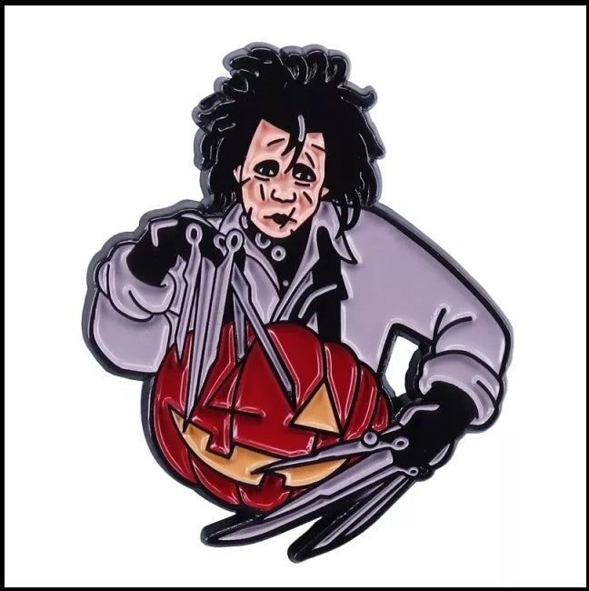 Edward Pumpkin Enamel Pin