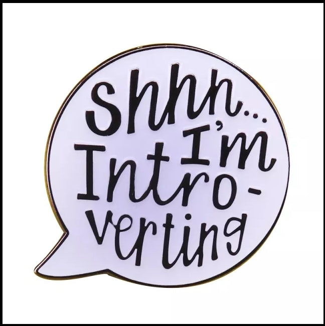 Introverting Enamel Pin