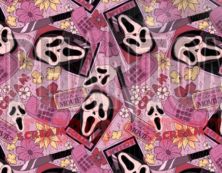 Preorder Floral Horror Ghost Face