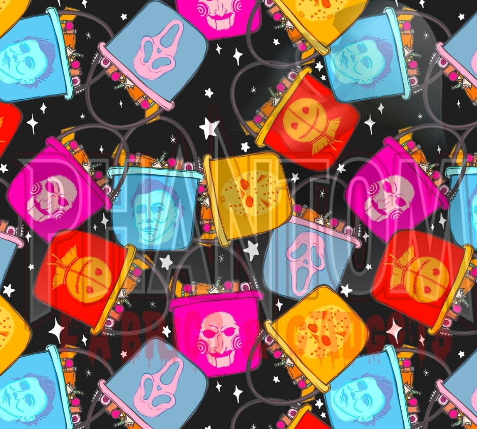 Preorder Neon Horror Trick or Treat Pails