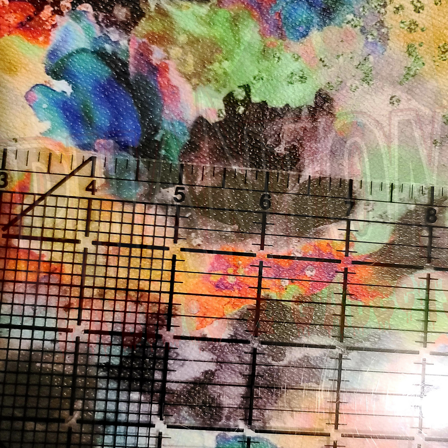 Acid Wash Skull Orange colorway Vinyl