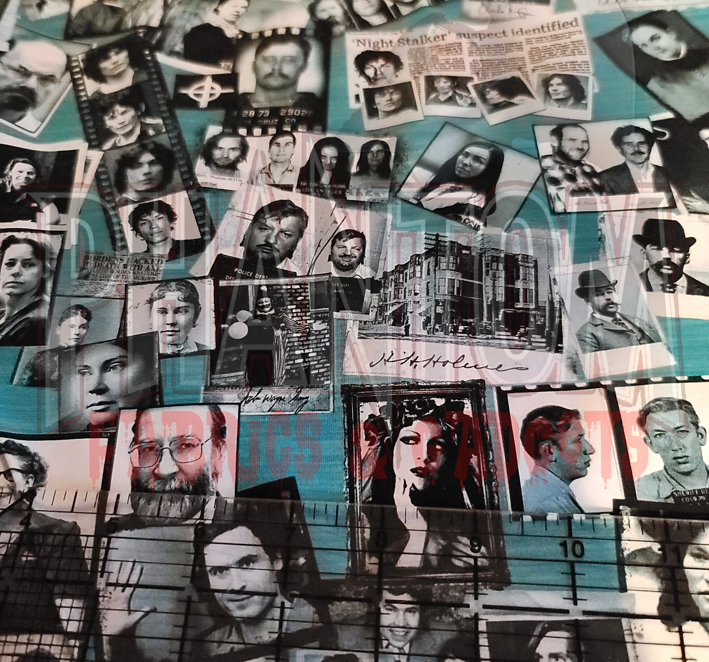 Killer Collage Lycra Teal