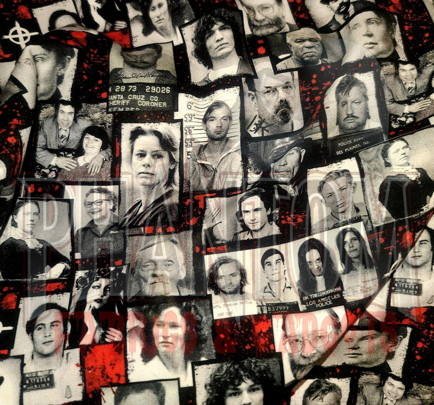 Killer Collage Blood Spatter Lycra