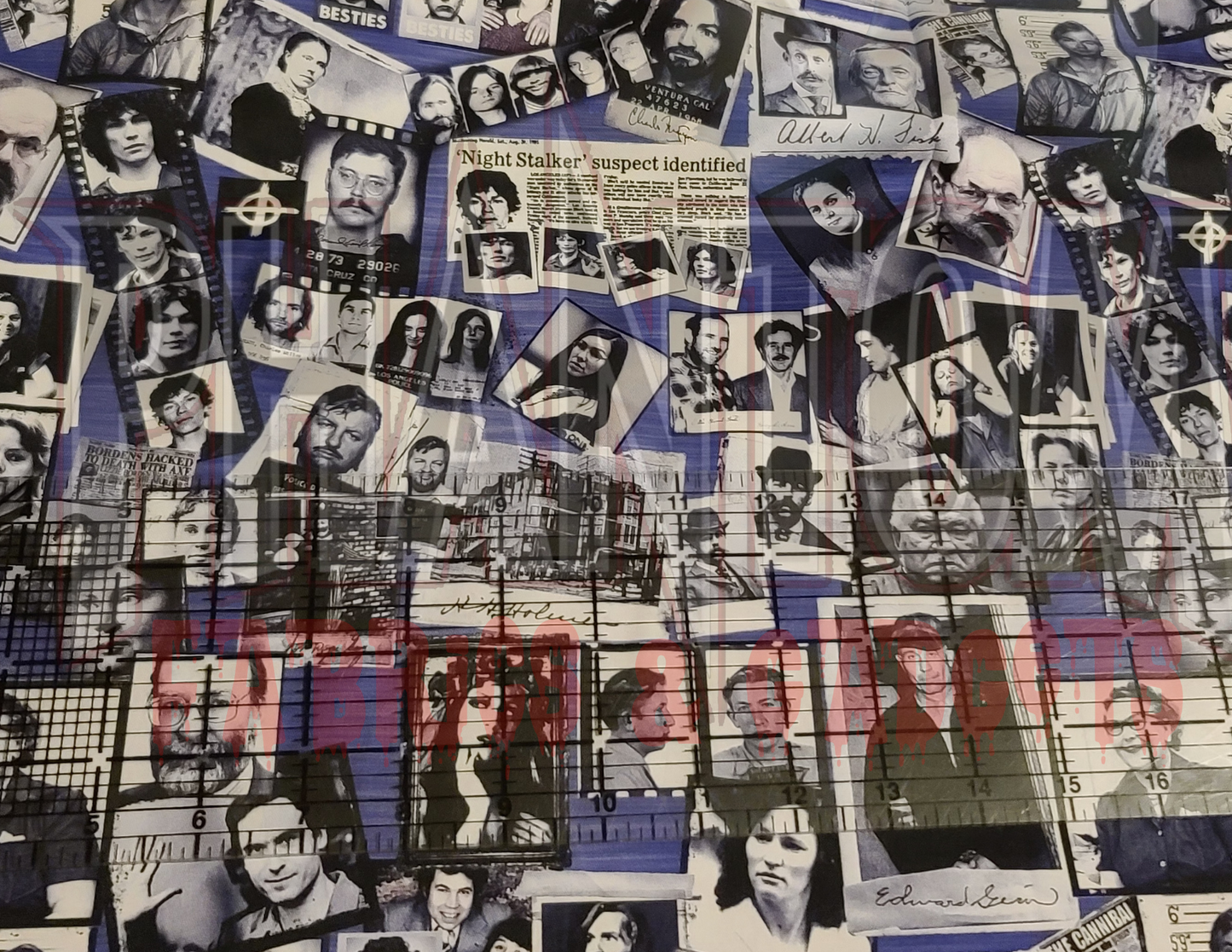 Killer Collage Purple Woven