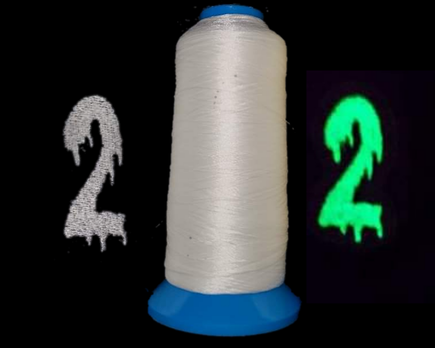 Glow in the dark #2 silvery white