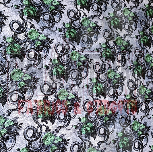 Silver Snakes Silver Background Vinyl