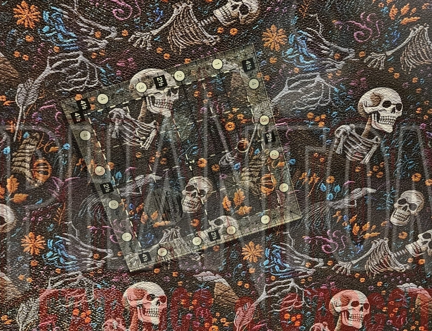 Embroidered Skeletons Vinyl