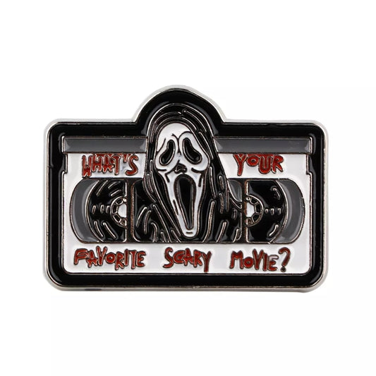 What's your Favorite Scary Movie Enamel Pin