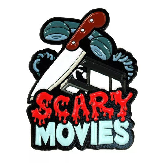Scary Movies phone Enamel Pin
