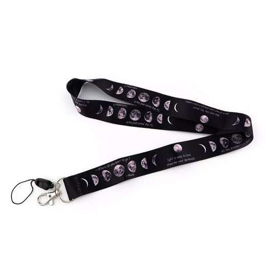Moon phases Lanyard