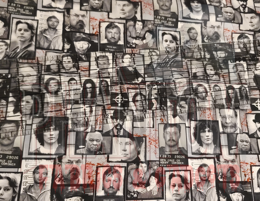 Killer Collage Gray with Spatter Woven