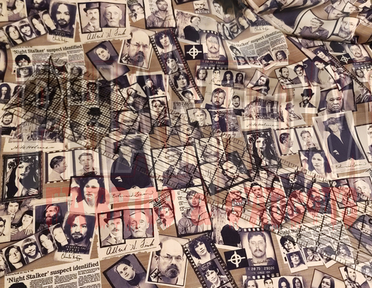 Killer Collage Sepia Woven