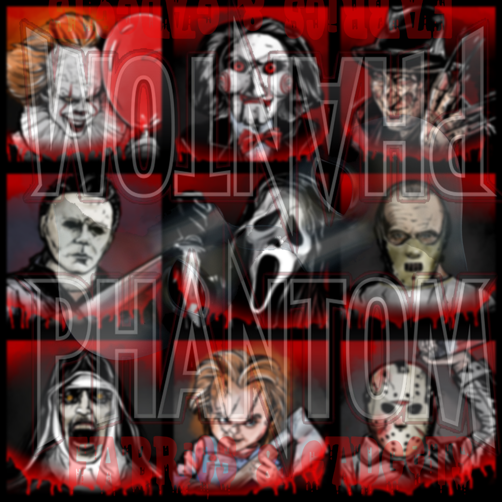 Horror 4 inch Panel Set of 9