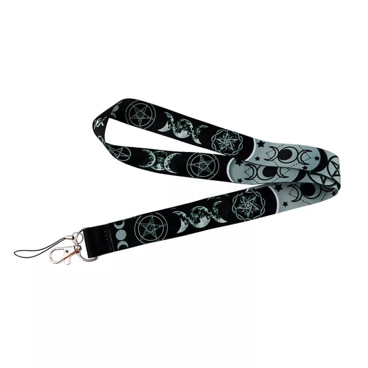 Triple Moon Pentacle Lanyard