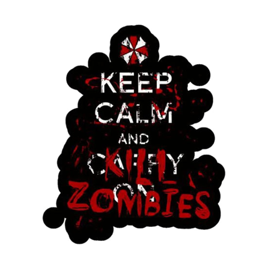 Keep Calm Kill Zombies Enamel Pin