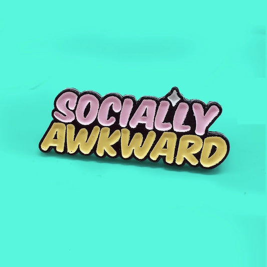 Socially Awkward Enamel Pin