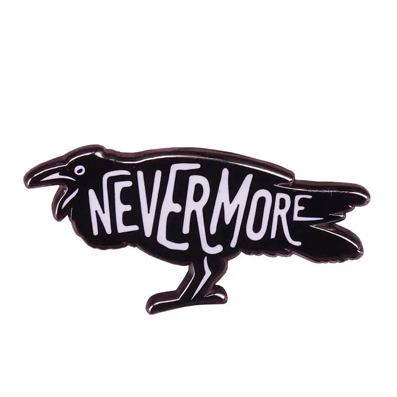 Nevermore Raven Enamel Pin