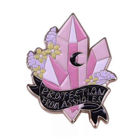 Protection from Assholes Enamel Pin
