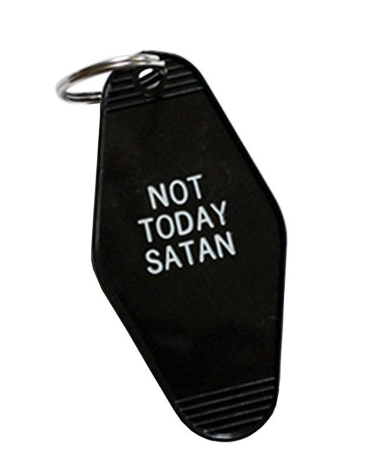 Not Today Satan keyring