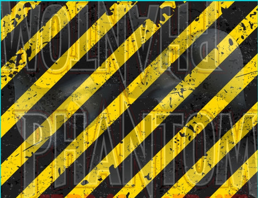 Preorder Distressed Caution Stripes