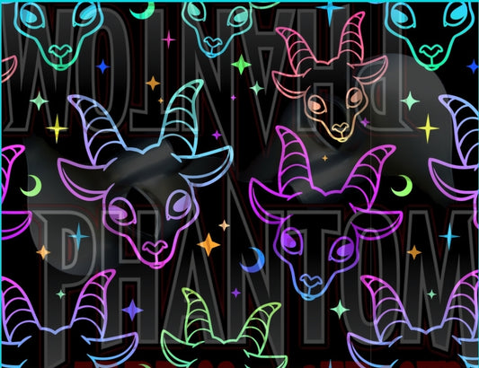 Preorder Rainbow Goth Cute Goat Head