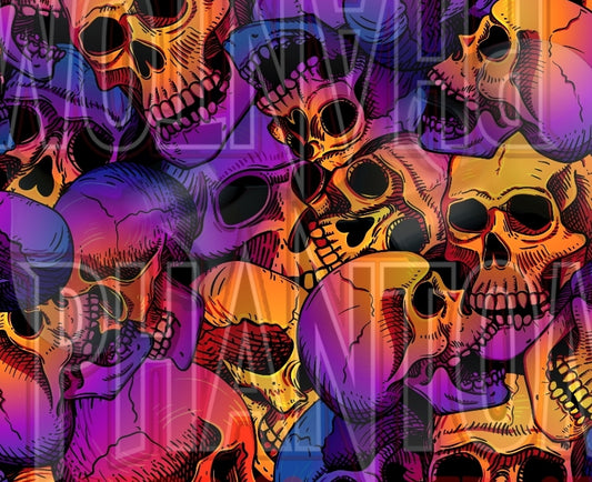 Preorder Ombre Purple/ Orange Skulls