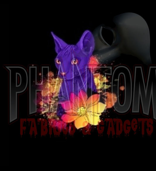 Sphynx Rainbow Goth Panel 28x40 cotton woven