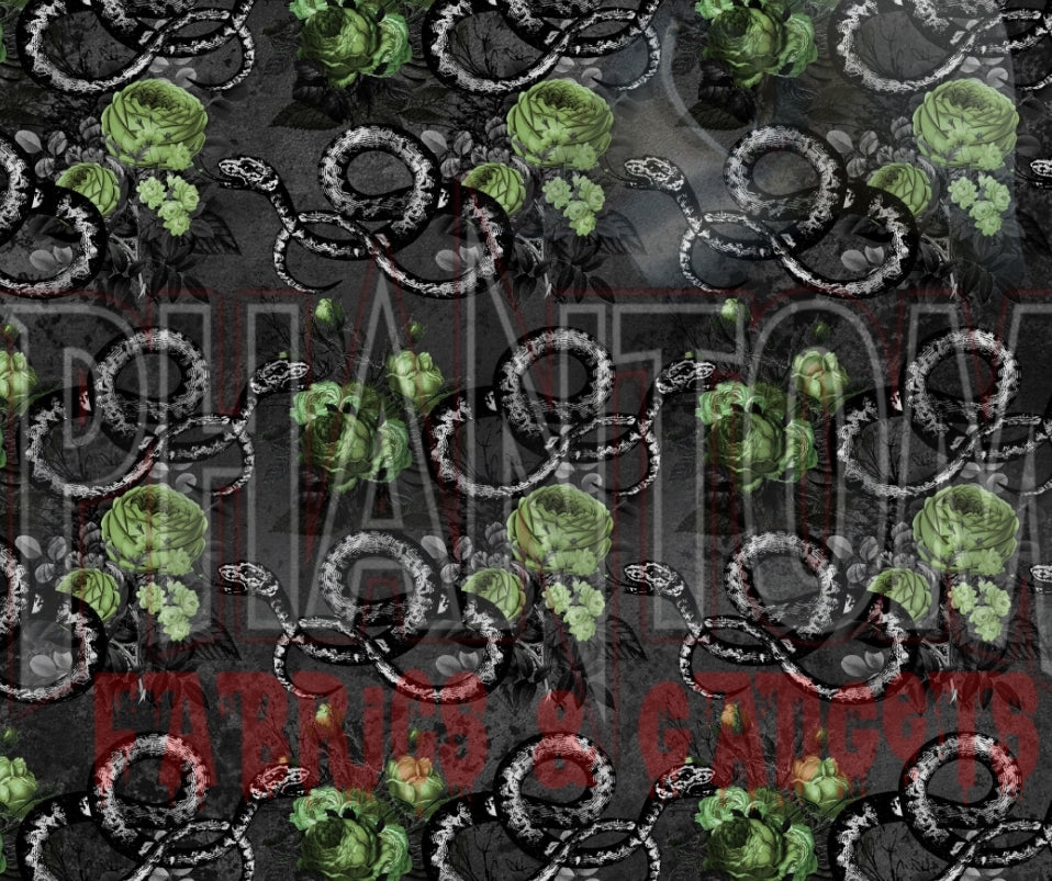 Preorder Silver Snakes Black Background