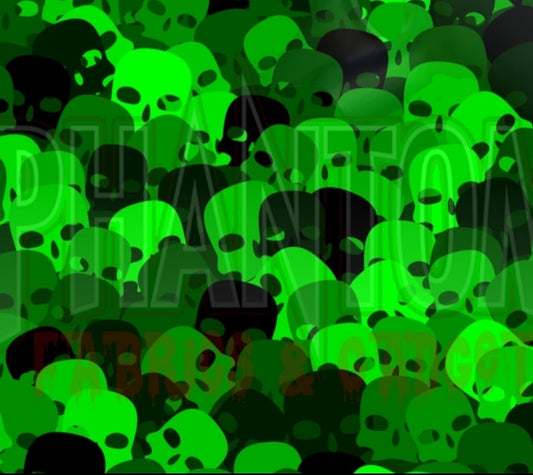 Toxic Skulls Woven