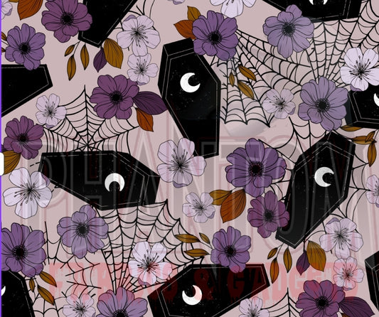 Preorder Purple Coffins & Flowers