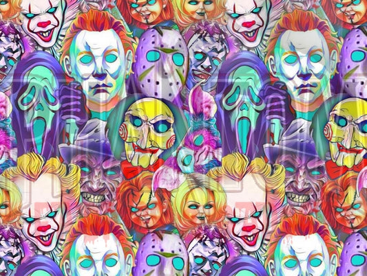 Preorder Bright Color Horror Faces