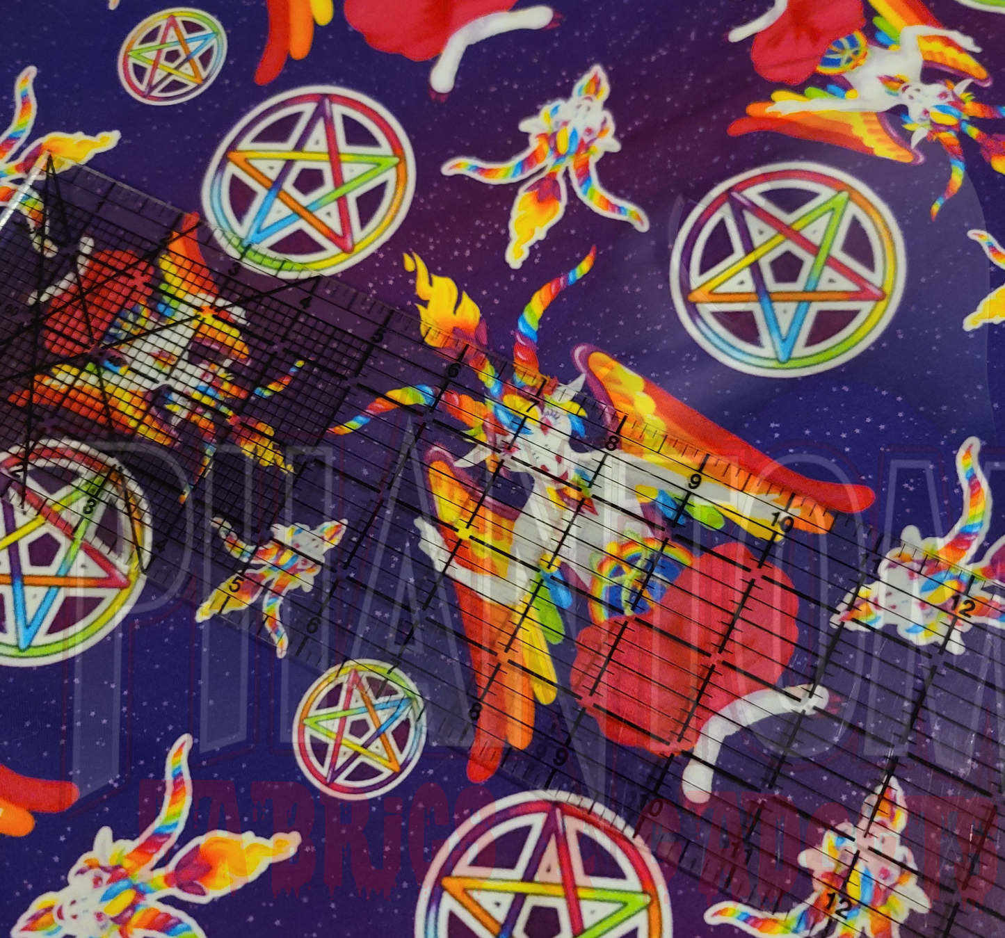 Rainbow Baphomet Cotton Woven