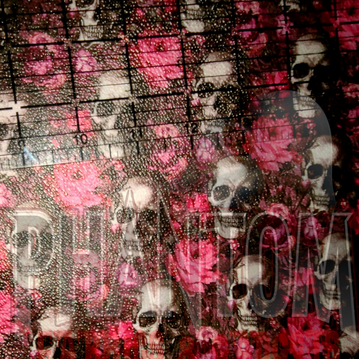 Pink Skulls and Roses Vinyl