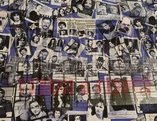 Killer Collage Purple Woven